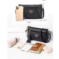 Generic Women's PU Leather Zipper Sling Bag (Black)