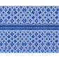 Generic Fleece Geometric Double Polar Warm Bedsheet with 2 Pillow Cover (Blue)