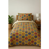 Generic Microfiber Floral Printed Single Bedsheet with 1 Pillow Cover (Multicolor)