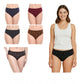 Generic Pack of_6 Women's Cotton Printed Hipster Panty (Multicolor)