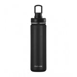 Generic 1000 Ml Double Wall Insulated Stainless Steel Water Bottle With Screw Lid (Black)