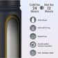 Generic 1000 Ml Double Wall Insulated Stainless Steel Water Bottle With Screw Lid (Black)