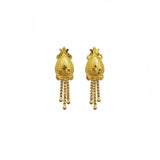 Generic Women's Pack of_2 Brass Gold-Plated Earrings (Gold)