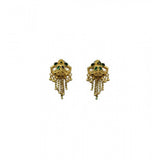 Generic Women's Pack of_2 Brass Gold-Plated Earrings (Gold)