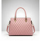 Generic Women's PU Leather Solid Shoulder Zipper Handbag (Pink)