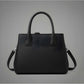 Generic Women's PU Leather Solid Shoulder Zipper Handbag (Black)