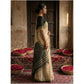 Generic Women's Cotton Printed Saree With Unstitched Blouse 5.5Mtr (Beige)