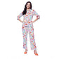 Generic Women's Polyester Floral 3-4th Sleeve Co-Ord Set (Multicolor)