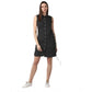 Generic Women's Denim Solid Sleeveless Dress (Black)