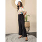 Generic Women's Polyester Floral Half Sleeves Jumpsuit (Multicolor)