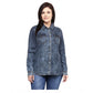 Generic Women's Denim Solid Long Sleeves Shirt (Blue)