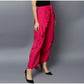 Generic Women's Rayon Ruffled Elasticated Skirt (Pink)