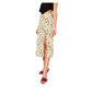 Generic Women's Polyester Floral Side Zip Skirt (Multicolor)