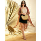 Generic Women's Polyester Spandex Solid Side Zip Skirt (Black)
