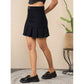 Generic Women's Denim Washed Buttoned Skirt (Black)