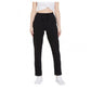 Generic Women's Cotton Solid Elasticated Track Pants (Black)