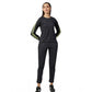 Generic Women's Cotton Solid Long Sleeves Tracksuit (Dark Grey - Green)