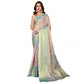 Generic Women's Jacquard Saree With Unstitched Blouse 5.5Mtr (Multicolor)