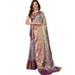 Generic Women's Jacquard Saree With Unstitched Blouse 5.5Mtr (Multicolor)