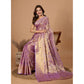 Generic Women's Jacquard Saree With Unstitched Blouse 5.5Mtr (Multicolor)