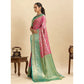 Generic Women's Faux_Banarasi_Silk Woven Saree With Unstitched Blouse 5.5Mtr (Pink)