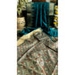 Generic Women's Tussar Silk Madhubani Saree With Unstitched Blouse 5.5Mtr (Rama)