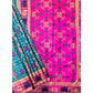 Generic Women's Patola Silk Meena And Zari Woven Saree With Unstitched Blouse 5.5Mtr (Blue)