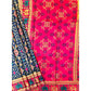 Generic Women's Patola Silk Meena And Zari Woven Saree With Unstitched Blouse 5.5Mtr (Green)