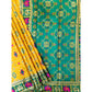 Generic Women's Patola Silk Meena And Zari Woven Saree With Unstitched Blouse 5.5Mtr (Yellow)