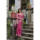 Generic Women's Silk_Blend Butti Pattern Saree With Unstitched Blouse 5.5Mtr (Pink)