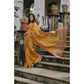 Generic Women's Silk_Blend Butti Pattern Saree With Unstitched Blouse 5.5Mtr (Mustard)