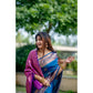 Generic Women's Katan_Silk Zari_Weaving Saree With Unstitched Blouse 5.5Mtr (Blue)