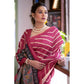 Generic Women's Faux_Tussar_Silk Geometric_Print Saree With Unstitched Blouse 5.5Mtr (Light_Pink)