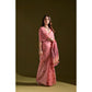 Generic Women's Blended_Cotton Floral Saree With Unstitched Blouse 5.5Mtr (Pink)