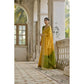 Generic Women's Silk_Blend Ethnic Ikat Pattern Saree With Unstitched Blouse 5.5Mtr (Yellow)
