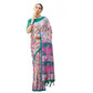 Generic Women's Faux_Tussar Kalamkari_Print Saree With Unstitched Blouse 5.5Mtr (Green)