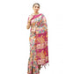 Generic Women's Faux_Tussar Kalamkari_Print Saree With Unstitched Blouse 5.5Mtr (Pink)
