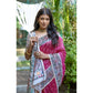 Generic Women's Faux_Tussar Geometric_Print Saree With Unstitched Blouse 5.5Mtr (Pink)