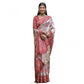 Generic Women's Faux_Tussar Floral Jal With Patola Print Saree With Unstitched Blouse 5.5Mtr (Maroon)