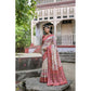 Generic Women's Faux_Tussar Floral Jal With Patola Print Saree With Unstitched Blouse 5.5Mtr (Maroon)