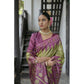 Generic Women's Faux_Tussar Ikat Saree With Unstitched Blouse 5.5Mtr (Green)