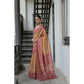 Generic Women's Faux_Tussar Ikat Saree With Unstitched Blouse 5.5Mtr (Rust)
