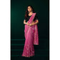 Generic Women's Net Sequence Saree With Unstitched Blouse 5.5Mtr (Light Pink)