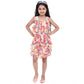 Generic Girl's Chiffon Ruffled Sleeveless Dress (Multicolor)