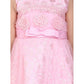 Generic Girl's Net Embroidered Sleeveless Dress (Pink)