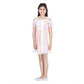Generic Girl's Polyester Self Design Cold Shoulder Dress (Multicolor)