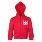 Generic Girl's Fleece Printed Long Sleeves Hoodie Jacket (Magenta)