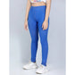 Generic Girl's Cotton Lycra Solid Elasticated Jeggings (Blue)