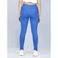 Generic Girl's Cotton Lycra Solid Elasticated Jeggings (Blue)