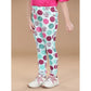 Generic Girl's Cotton Lycra Floral Elasticated Jeggings (Multicolor)